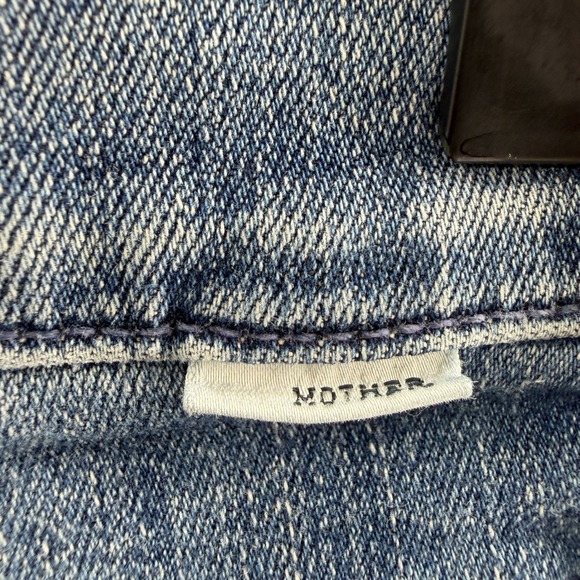 Mother The Rambler Ankle Fray in Medium Wash Groovin' Size 25 Raw Hem - Picture 8 of 10